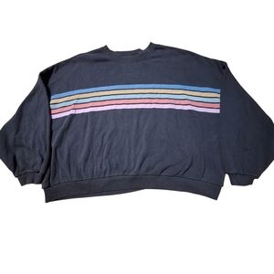 American Eagle AE Womens sz L Oversized sweatshirt Boxy Worn In Look